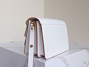 Marni | Trunk bag in white saffiano leather 23cm - 3