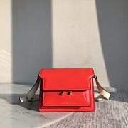 Marni | Trunk bag in red patent leather 18cm - 1