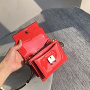 Marni | Trunk bag in red patent leather 18cm - 4