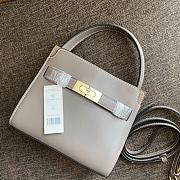 Tory Burch | Lee radziwill petite double bag in grey 19cm - 5