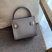 Tory Burch | Lee radziwill petite double bag in grey 19cm - 3