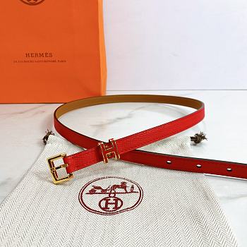 Hermes Pop H belt red 1.5cm