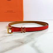 Hermes Pop H belt red 1.5cm - 6