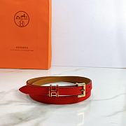 Hermes Pop H belt red 1.5cm - 4