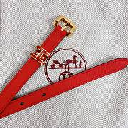 Hermes Pop H belt red 1.5cm - 2