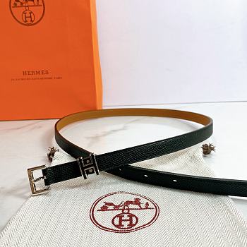 Hermes Pop H belt black 1.5cm