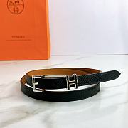 Hermes Pop H belt black 1.5cm - 3