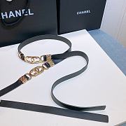 Chanel lambskin belt black 2cm - 6