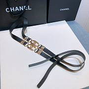 Chanel lambskin belt black 2cm - 3