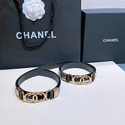 Chanel lambskin belt black 2cm - 4