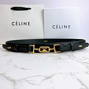 Celine belt in smooth calfskin black 3cm - 1