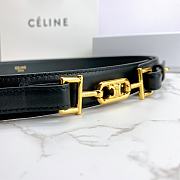 Celine belt in smooth calfskin black 3cm - 2