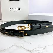 Celine belt in smooth calfskin black 3cm - 3