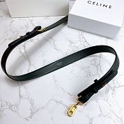 Celine belt in smooth calfskin black 3cm - 4