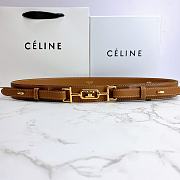 Celine belt in smooth calfskin brown 3cm - 1