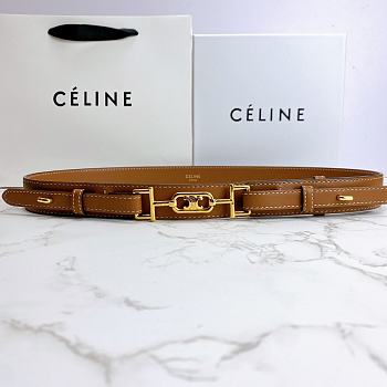 Celine belt in smooth calfskin brown 3cm