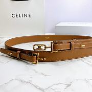 Celine belt in smooth calfskin brown 3cm - 6