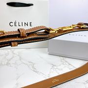 Celine belt in smooth calfskin brown 3cm - 5