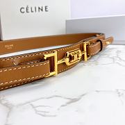 Celine belt in smooth calfskin brown 3cm - 4