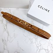 Celine belt in smooth calfskin brown 3cm - 3