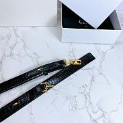 Celine belt in snakeskin black 3cm - 5