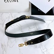 Celine belt in snakeskin black 3cm - 3