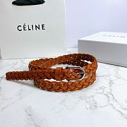 Celine belt cowhide leather brown 2cm - 6