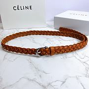 Celine belt cowhide leather brown 2cm - 4