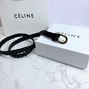 Celine belt cowhide leather black 2cm - 6