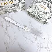 Dior Teddy-D belt white smooth calfskin 2cm - 4
