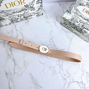 Dior Teddy-D belt beige smooth calfskin 2cm - 4