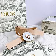 Dior Teddy-D belt beige smooth calfskin 2cm - 2