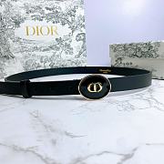 Dior Teddy-D belt black smooth calfskin 2cm - 1