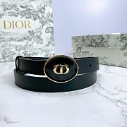 Dior Teddy-D belt black smooth calfskin 2cm - 6