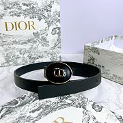 Dior Teddy-D belt black smooth calfskin 2cm - 5