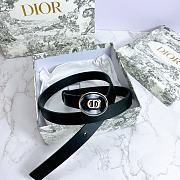 Dior Teddy-D belt black smooth calfskin 2cm - 4