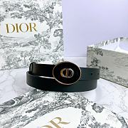 Dior Teddy-D belt black smooth calfskin 2cm - 3