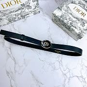 Dior Teddy-D belt black smooth calfskin 2cm - 2