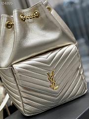 YSL Joe backpack in lamé leather 22cm - 5