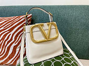 Valentino Supervee calfskin handbag white 20cm - 1