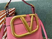 Valentino Supervee calfskin handbag pink 20cm - 6
