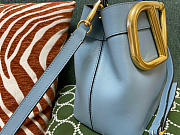 Valentino Supervee calfskin handbag blue 20cm - 4