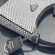 Prada Satin mini-bag with artificial crystals in black 22cm - 6