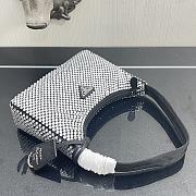 Prada Satin mini-bag with artificial crystals in black 22cm - 4