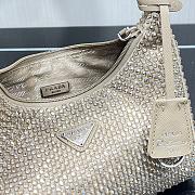 Prada Satin mini-bag with artificial crystals in beige 22cm - 2