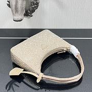 Prada Satin mini-bag with artificial crystals in beige 22cm - 3