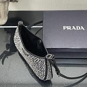 Prada Cleo satin bag with appliqués in black - 2