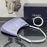 Prada Cleo satin bag with appliqués in white 22cm - 6