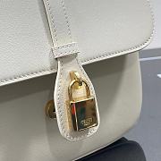 Celine medium Tabou in rice smooth calfskin 22cm - 4