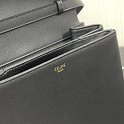 Celine medium Tabou in black smooth calfskin 22cm - 3